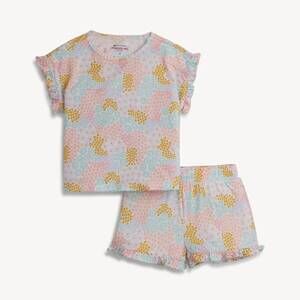 NEW MAGNETIC ME kid's magnetic ruffle short set in multi